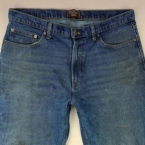 Pintlar Jeans Bootcut Mens 36x32 Blue Faded Retro Rodeo Faded Denim Y2K Coastal